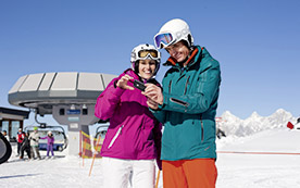 Beste Verbindung auch auf der Piste: WLAN-Angebot für Skifahrer in der Region Schladming-Dachstein.